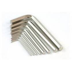 Hexagona allen key kit 1,5-8mm hex-head-wrench ISO2936 hardened, nickel-coated