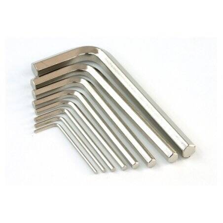 Hexagona allen key kit 1,5-8mm hex-head-wrench ISO2936 hardened, nickel-coated