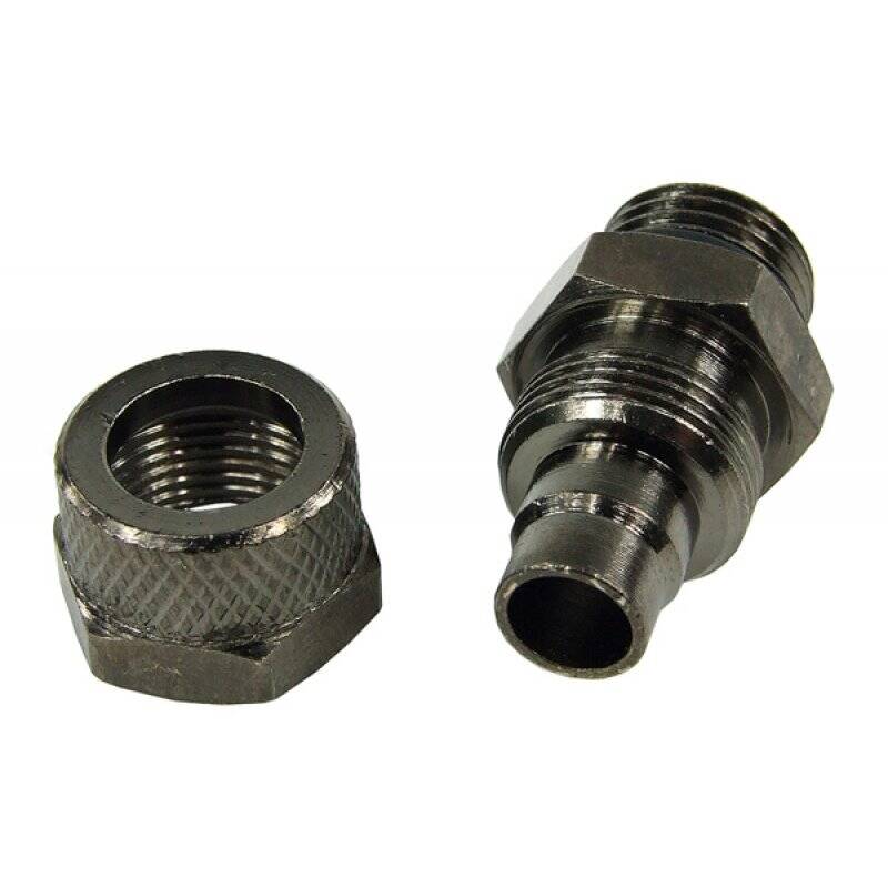 10/8mm (8x1mm) compression fitting  G1/4 - black nickel