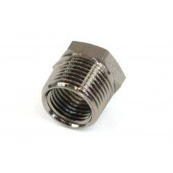 reducing socket G1/4 to G3/8 outside thread - black nickel