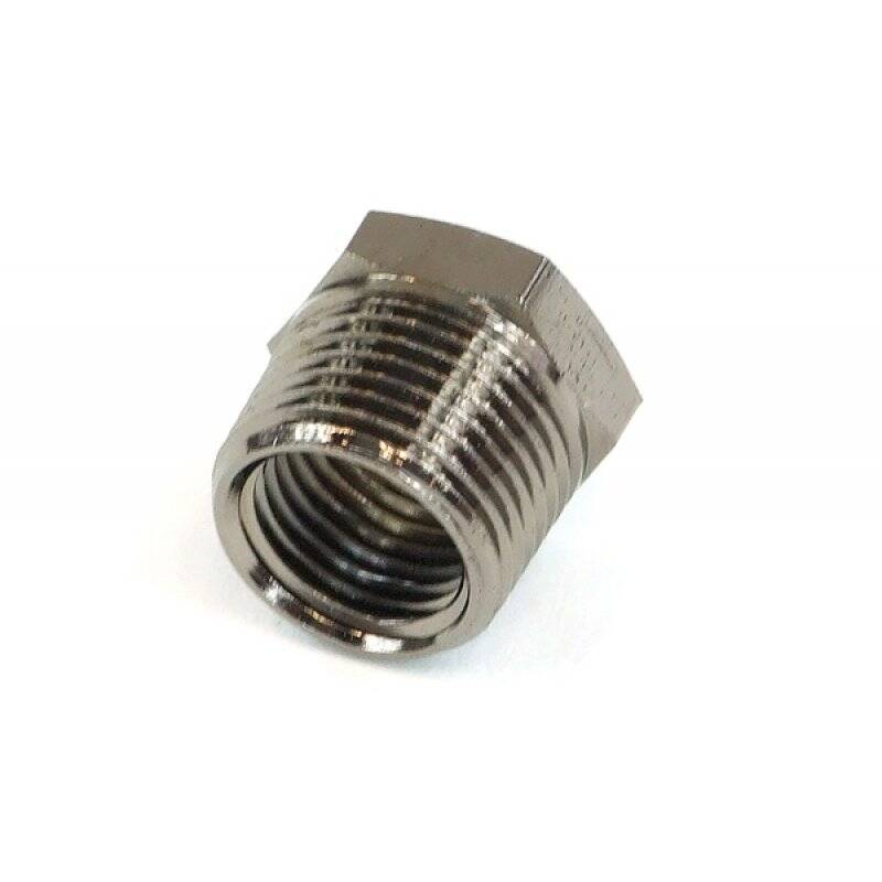 reducing socket G1/4 to G3/8 outside thread - black nickel