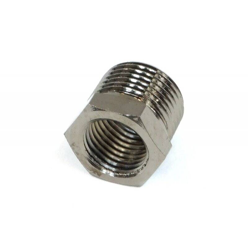 reducing socket G1/4 to G3/8 outside thread - black nickel
