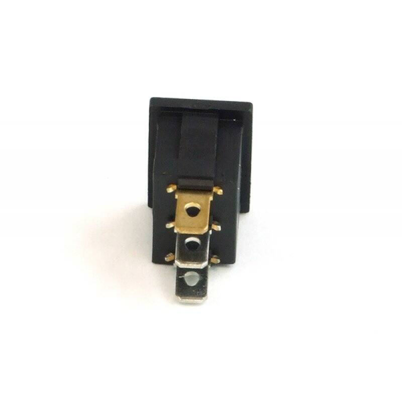 Phobya rectangular toggle switch - yellow lighting - unipolar ON/OFF black (3-Pin)
