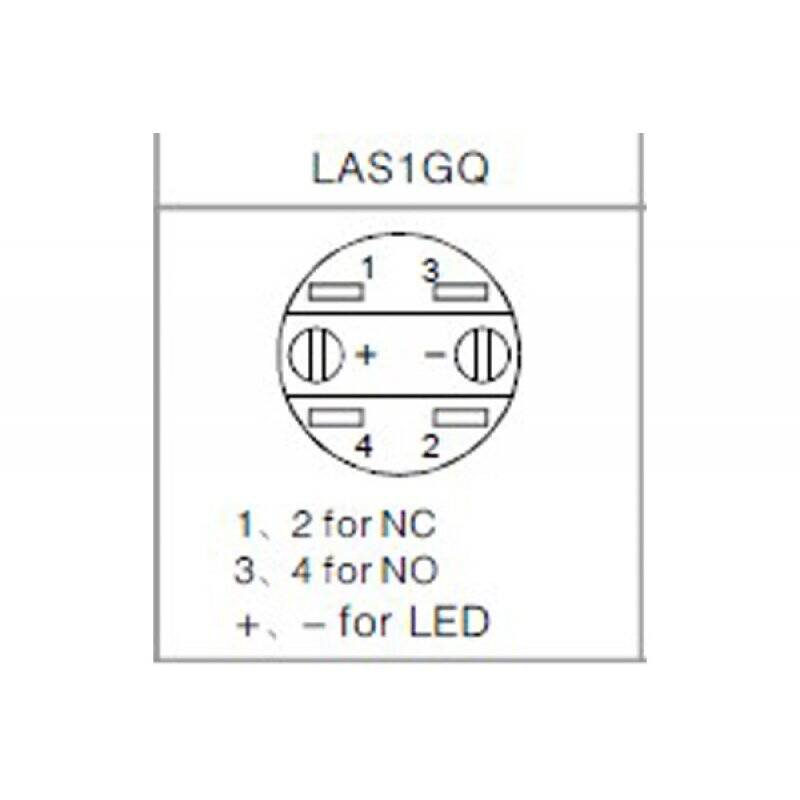 Phobya push-button vandalism-proof / bell push 19mm aluminium black, red lighting, with screw-on contacts