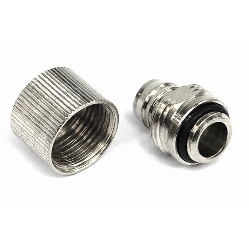 13/10mm (10x1,5mm) compression fitting  outer thread 1/4 - compact -silver