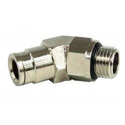 8mm G1/4 plug-in fitting 45° revolvable- completely nickel plated