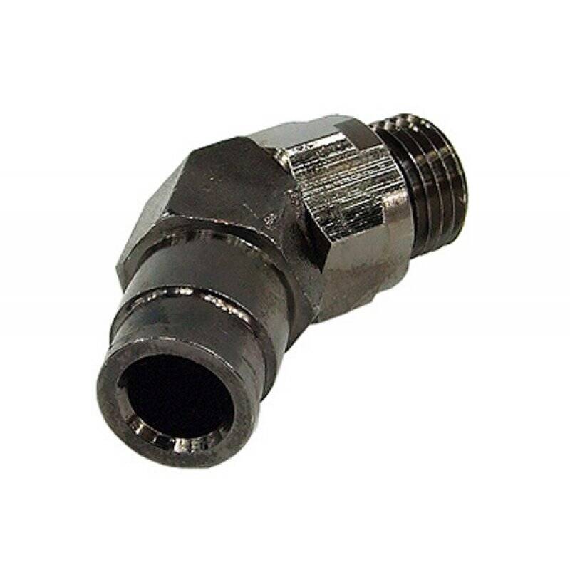 8mm G1/4 plug-in fitting 45° revolvable- completely black nickel plated