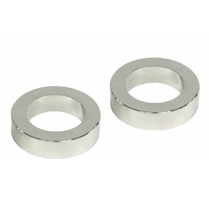 Spacer rings (2 pieces x 5mm) - silver nickel plated