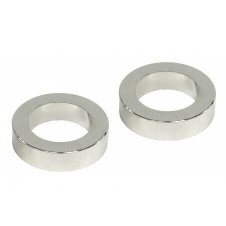 Spacer rings (2 pieces x 5mm) - silver nickel plated