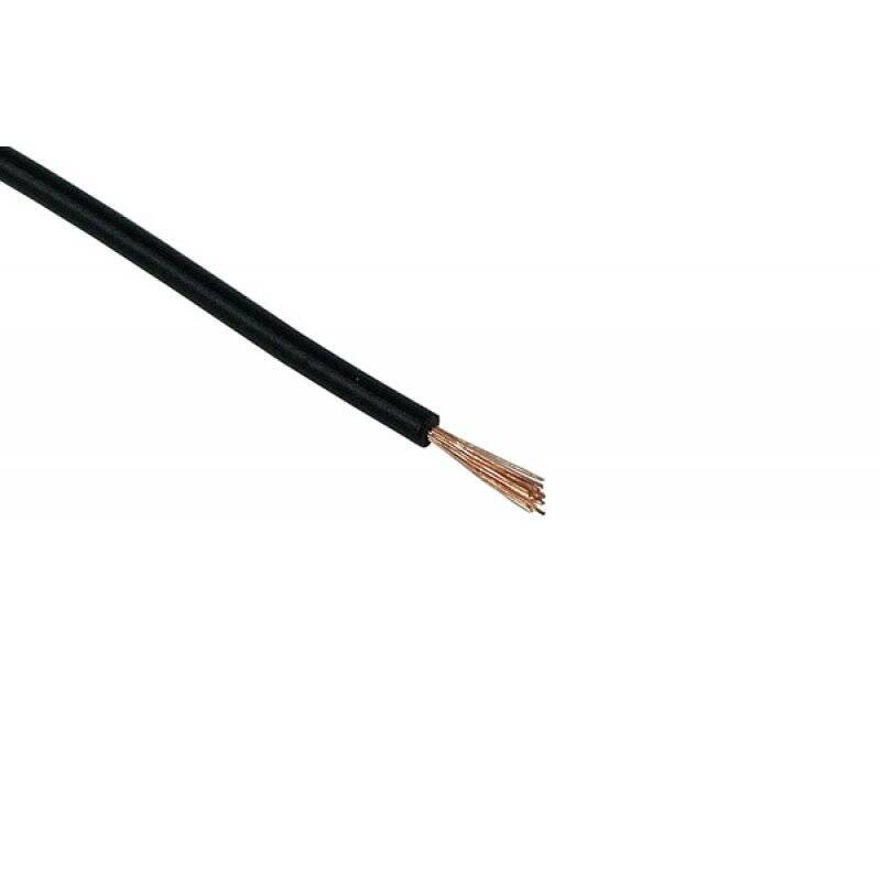 Insulated copper lead 1x0,14mm² 10m black
