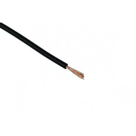 Insulated copper lead 1x0,14mm² 10m black