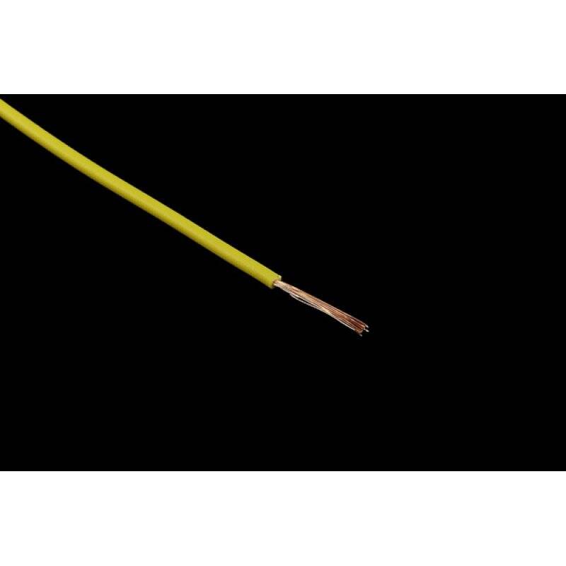 Insulated copper lead 1x0,14mm² 10m yellow