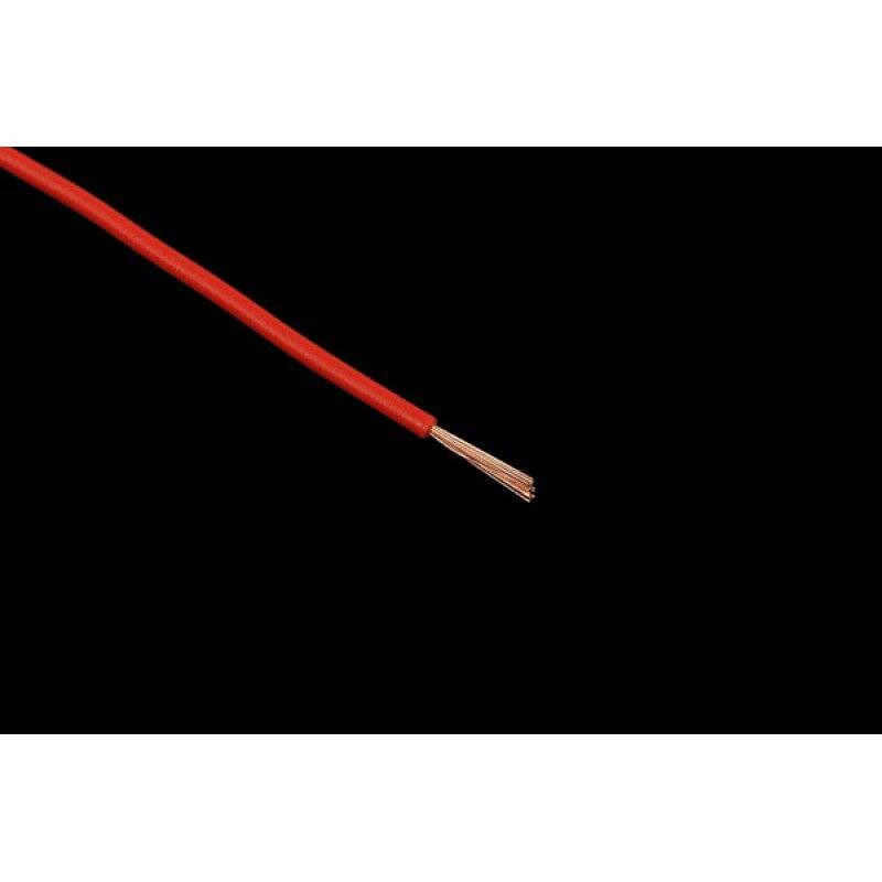 Insulated copper lead 1x0,14mm² 10m red