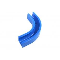Angled clip 90° for 10/8mm tubing- blue