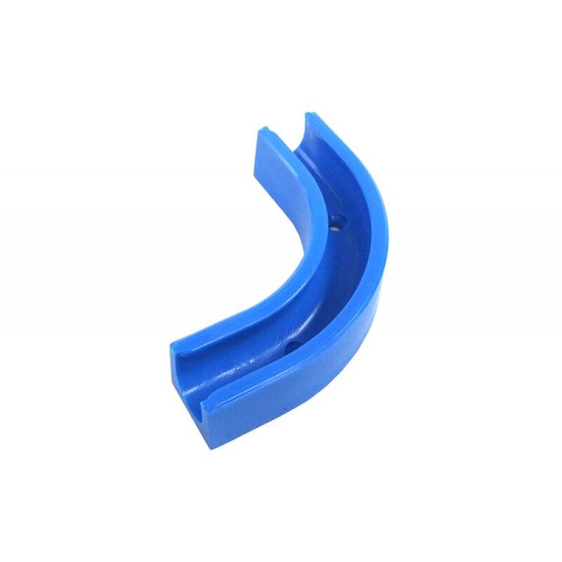 Angled clip 90° for 10/8mm tubing- blue