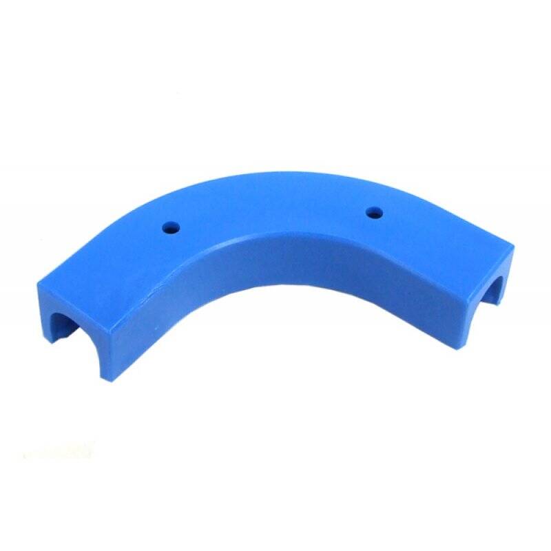 Angled clip 90° for 10/8mm tubing- blue