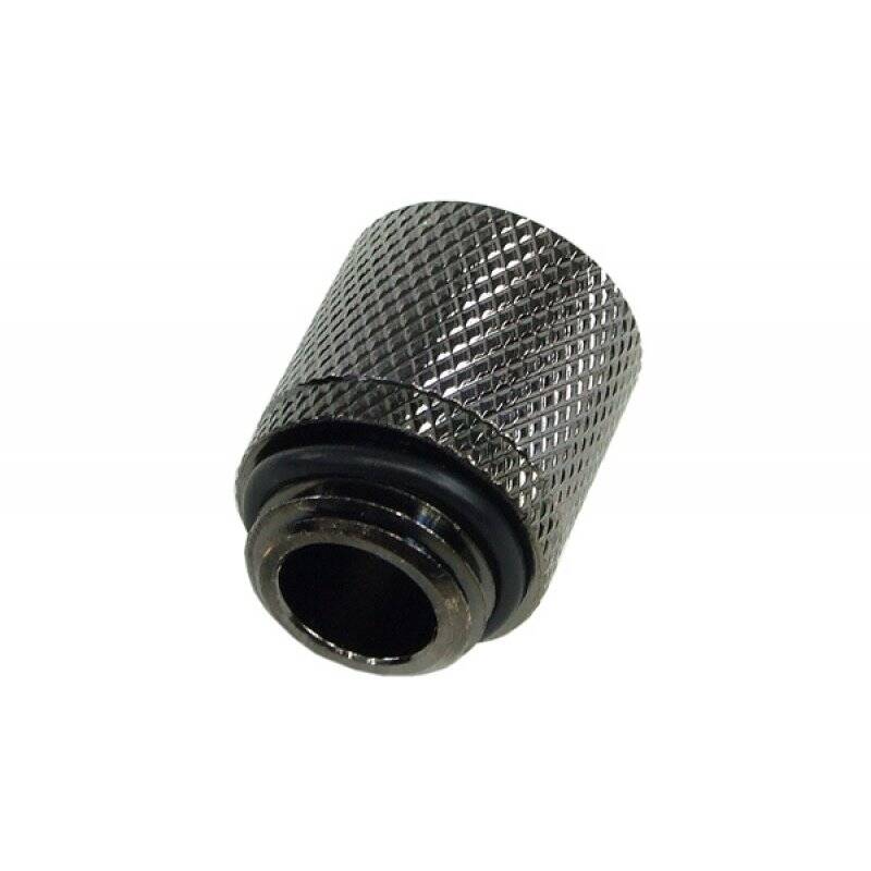 11/8mm (8x1,5mm) compression fitting G1/4 - knurled - black nickel