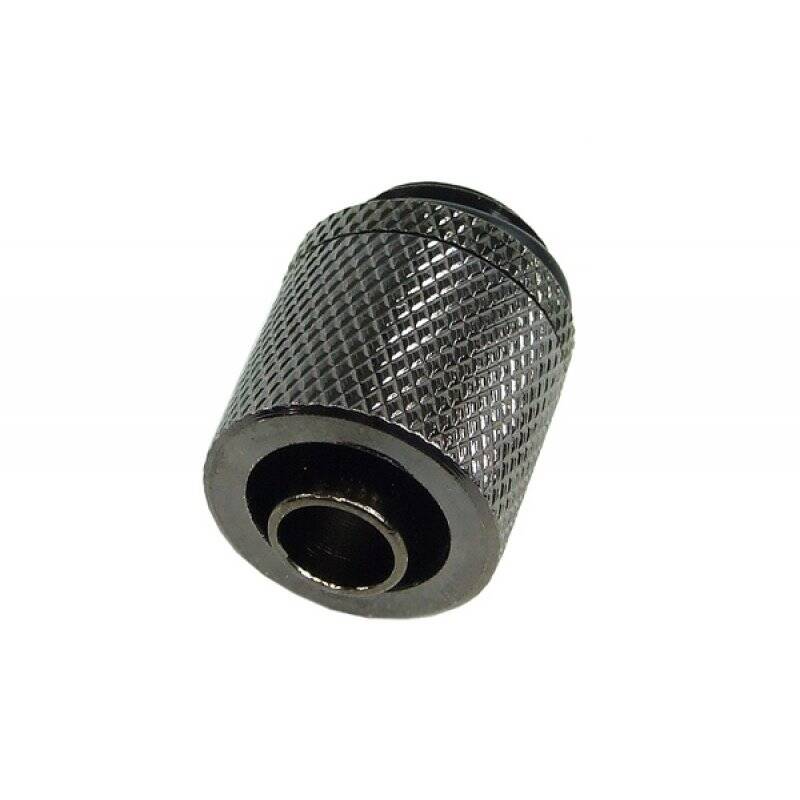 11/8mm (8x1,5mm) compression fitting G1/4 - knurled - black nickel