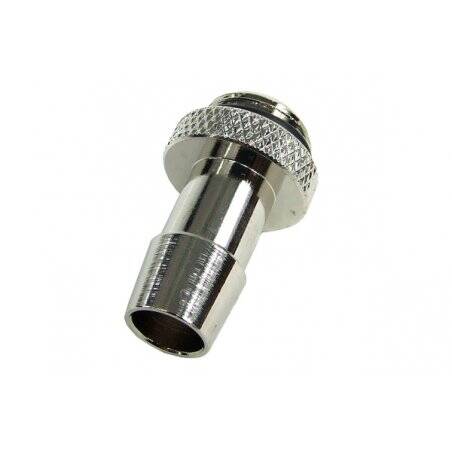 10mm (3/8") fitting G1/4 with O-Ring (High-Flow) - Short - Silver