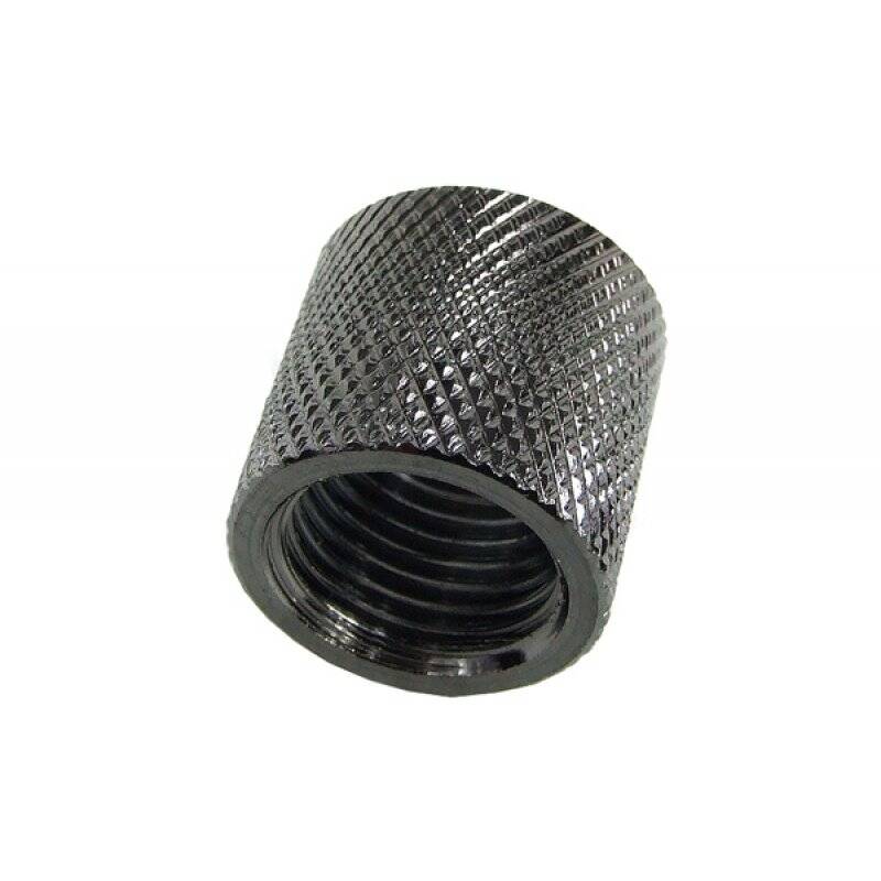 Bushing G1/4 to G1/4  knurled  black nickel