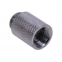 Extension G1/4 to G1/4 25mm - knurled -  black nickel plated