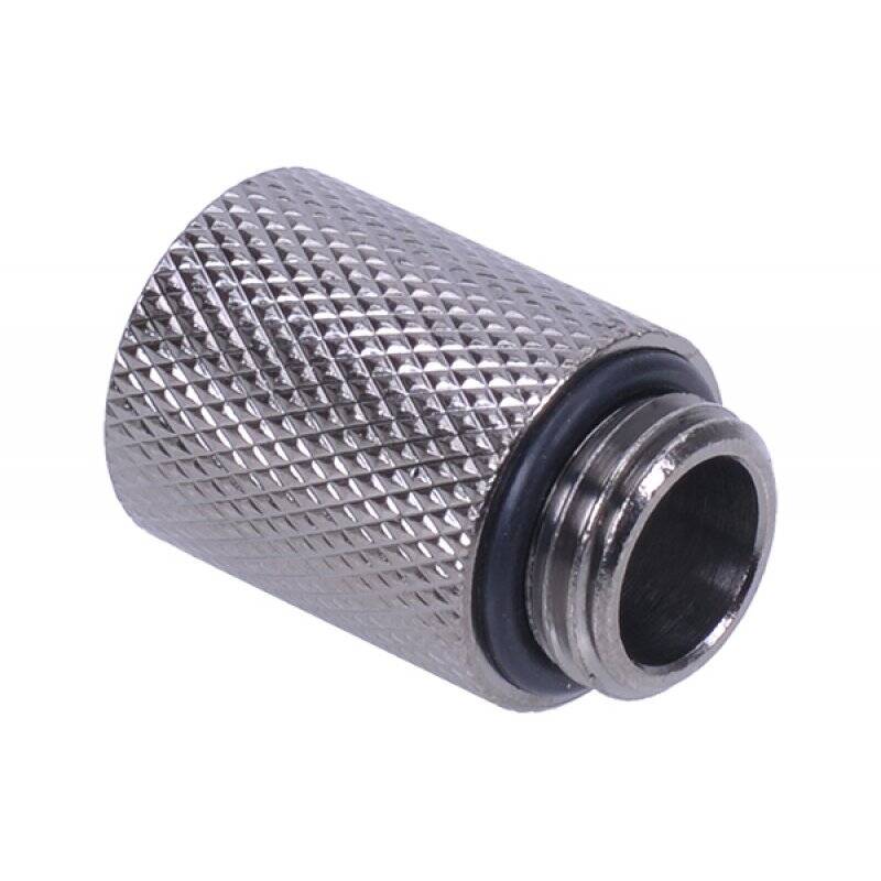 Extension G1/4 to G1/4 25mm - knurled -  black nickel plated
