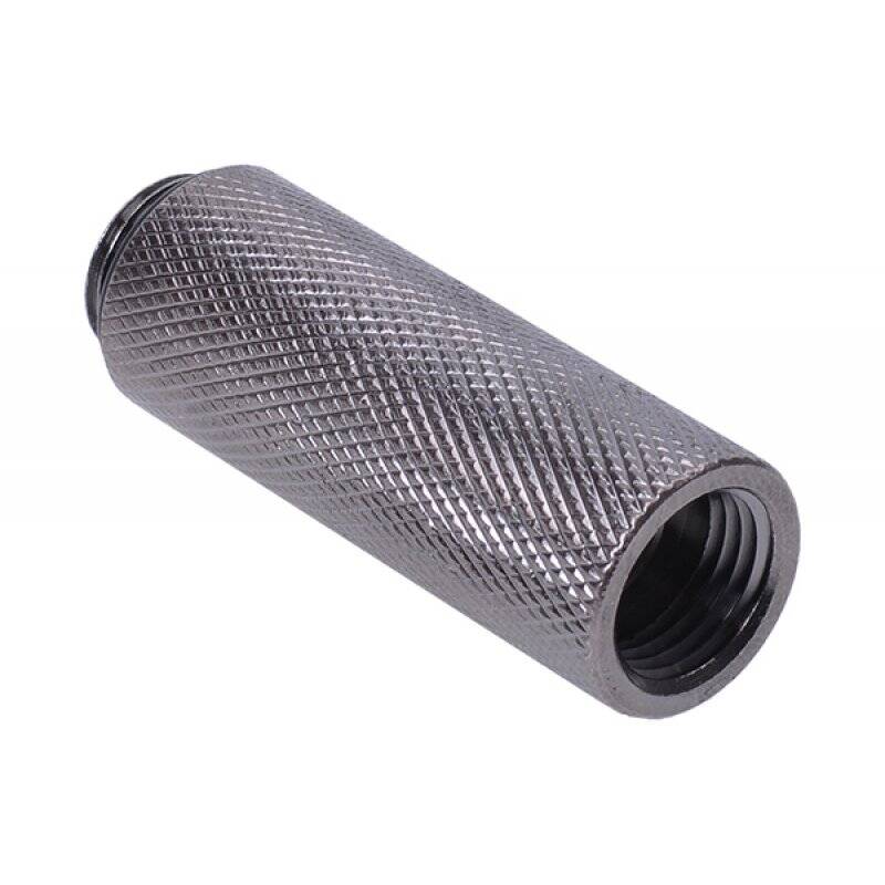 Extension G1/4 to G1/4 50mm - knurled -  black nickel plated