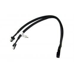 Phobya Y-Cable 3Pin Molex to 2x 3Pin Molex 30cm - black