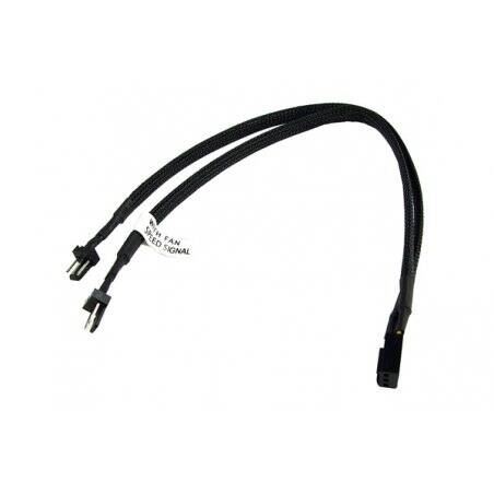 Phobya Y-Cable 3Pin Molex to 2x 3Pin Molex 30cm - black