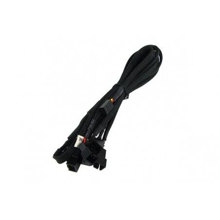 Phobya Y-Cable 3Pin Molex to 6x 3Pin Molex 60cm -  black