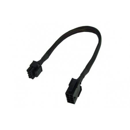 Phobya extension 8-Pin or EPS12V 30cm - black