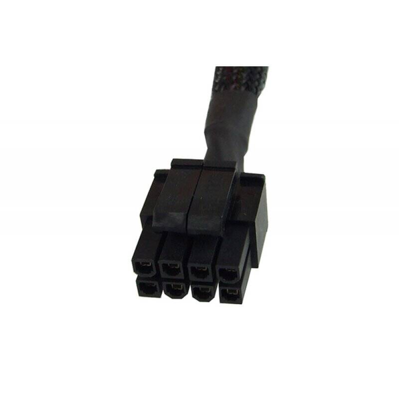 Phobya extension 8-Pin or EPS12V 30cm - black