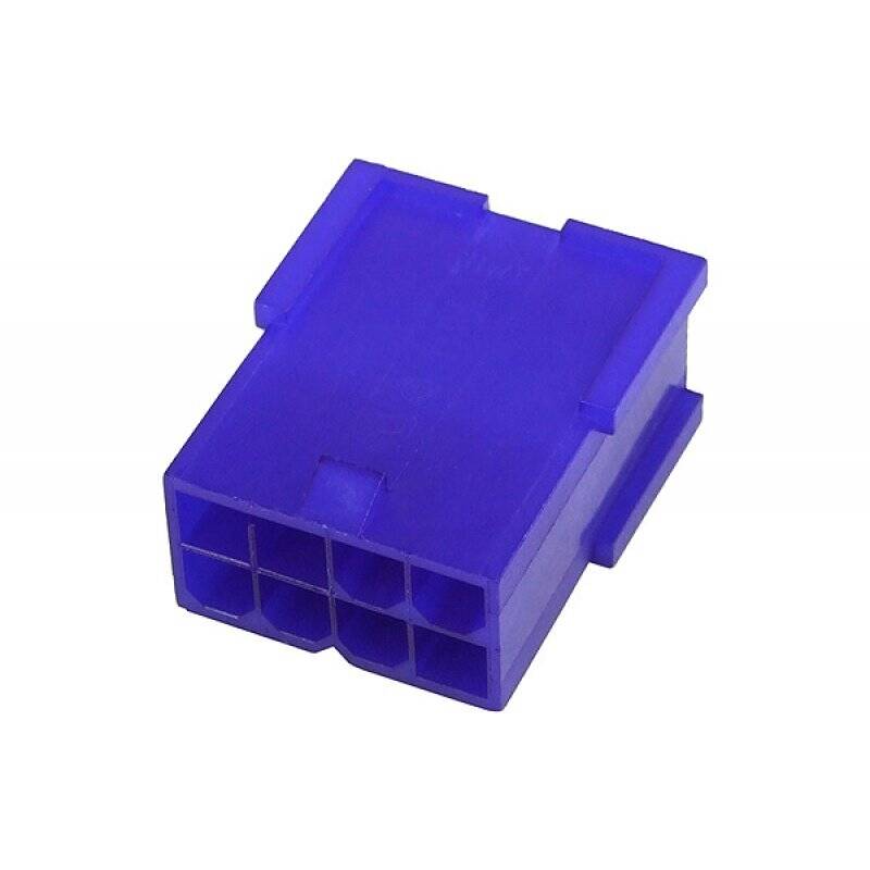 mod/smart VGA Power Connector 8Pin socket - UV-reactive purple