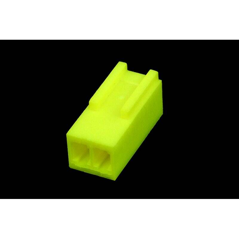 mod/smart Fan Power Connector 2Pin socket - UV-reactive brite green