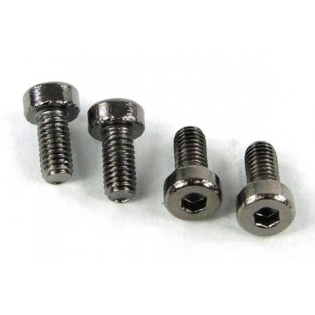 screw DIN 7984 M3 x 6 hexagon socket flat black nickel (4pcs)