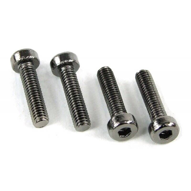 screw DIN 7984 M3 x 12 hexagon socket flat black nickel (4pcs)