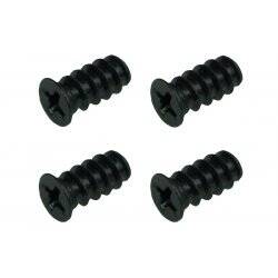 Phobya Fan screws, 4 pieces (small) - black