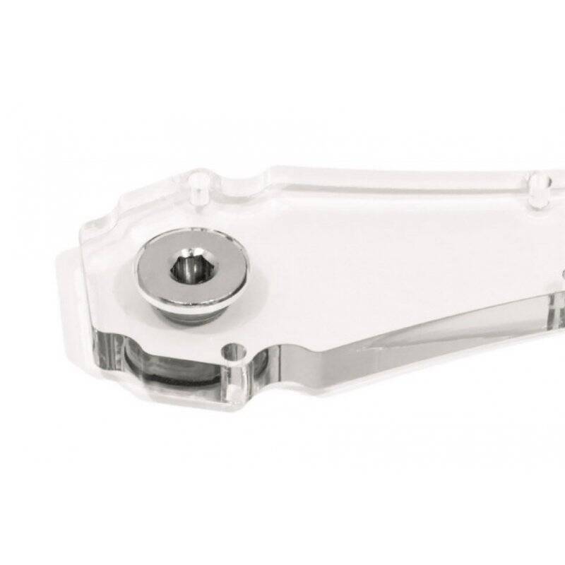 Aquacomputer Acryl cover with filling opening and screw plug 8mm, clear