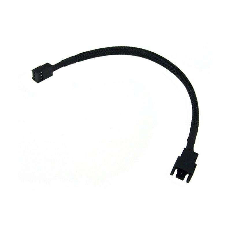 Phobya adaptor 3Pin (12V) to 3Pin (7V) 20cm - black