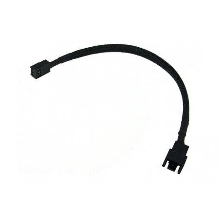 Phobya adaptor 3Pin (12V) to 3Pin (7V) 20cm - black