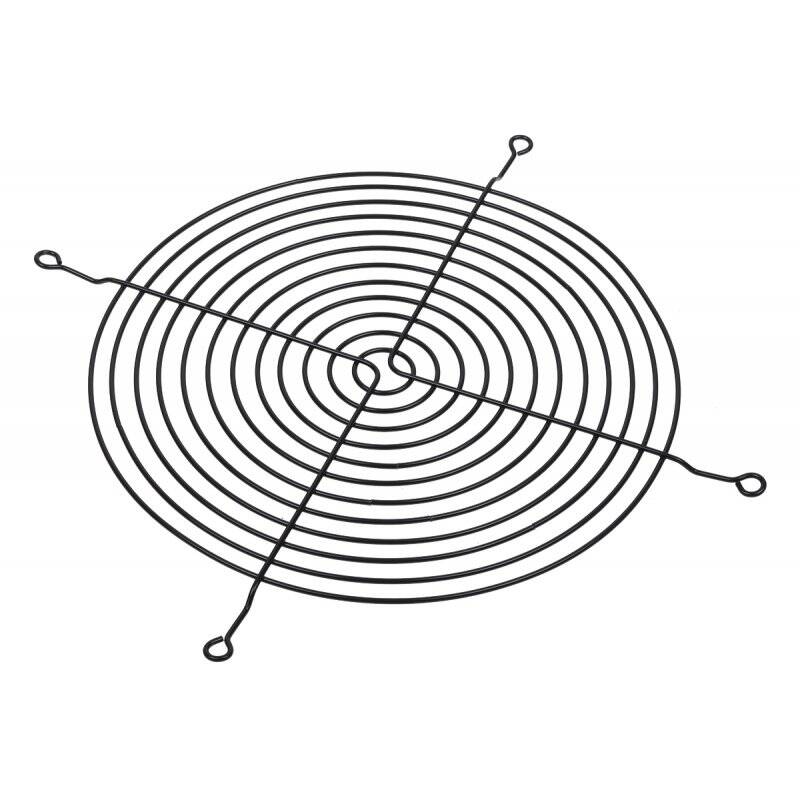 fan grill for axial fans for 200mm black