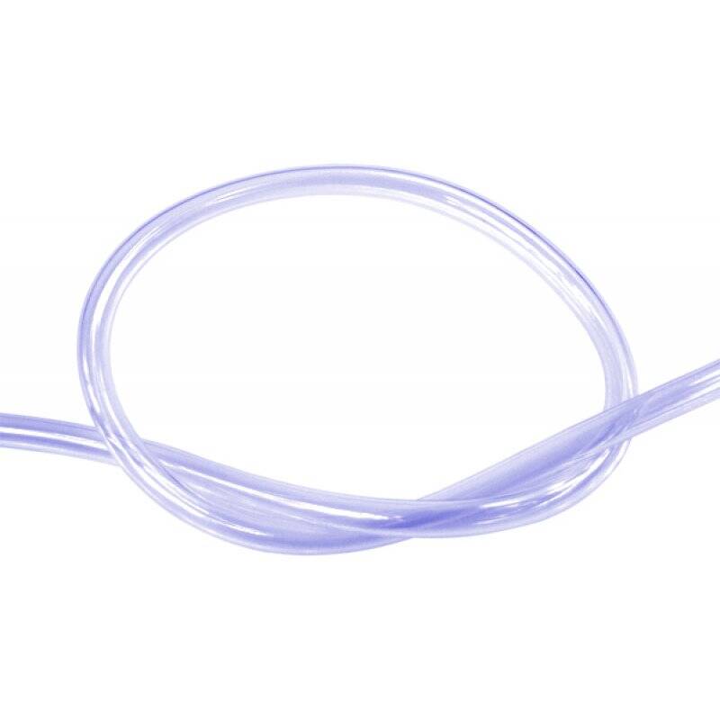 Masterkleer tubing PVC 10/8mm (5/16"ID) UV-reactive blue/clear