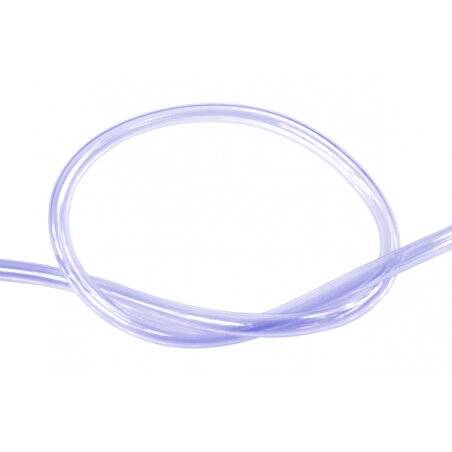 Masterkleer tubing PVC 10/8mm (5/16"ID) UV-reactive blue/clear