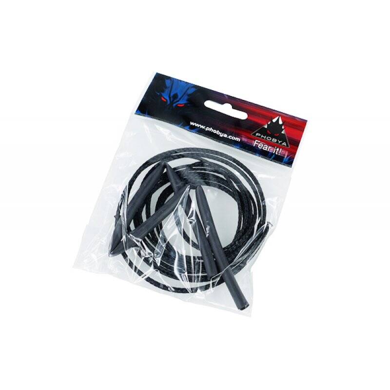 Phobya compatible Simple Sleeve Kit 3mm (1/8") 2m | incl. Heatshrink 30cm