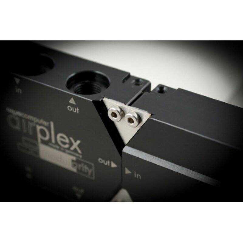 Aquacomputer Set of interconnection plates (side-by-side) for airplex modularity system