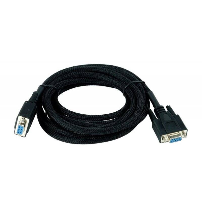 Phobya Serial Cable DB9 1:1 - 3m black sleeved