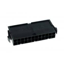 Phobya ATX Power Connector 24Pin female incl. 24 Pins - black