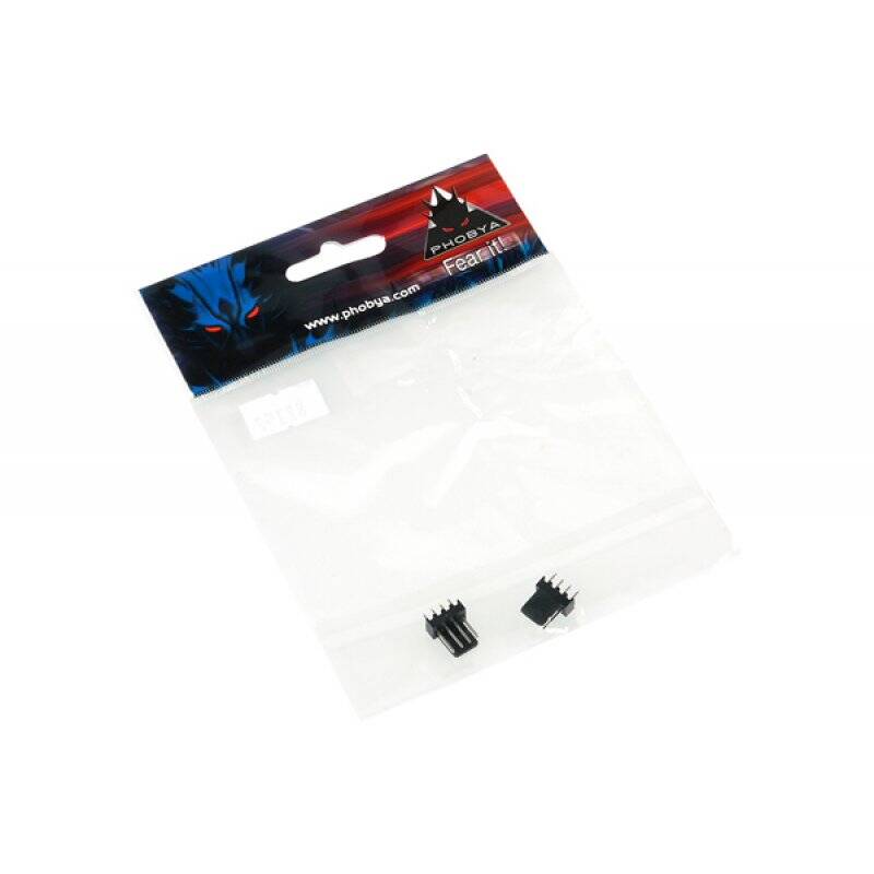 Phobya Fan Power Connector 4Pin PWM female - 2 pcs black