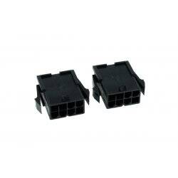 Phobya VGA Power Connector 8Pin female incl. 8 Pins - 2 pcs black