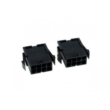 Phobya VGA Power Connector 8Pin female incl. 8 Pins - 2 pcs black